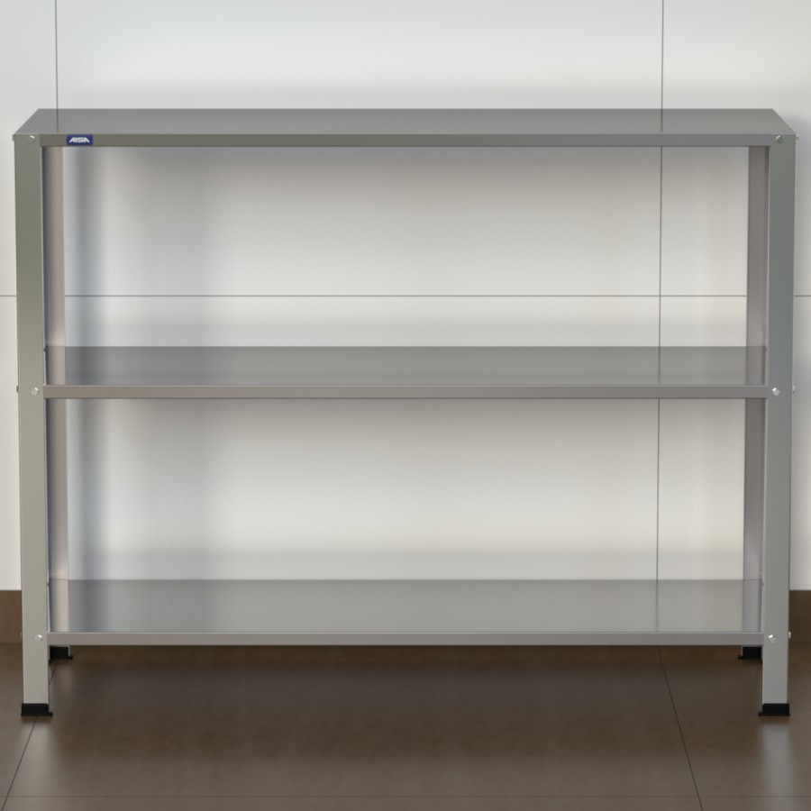 Estante Armário Prateleira Inox 3 Bandejas 400 X 1200 Aisa